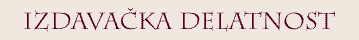 Izdavačka delatnost